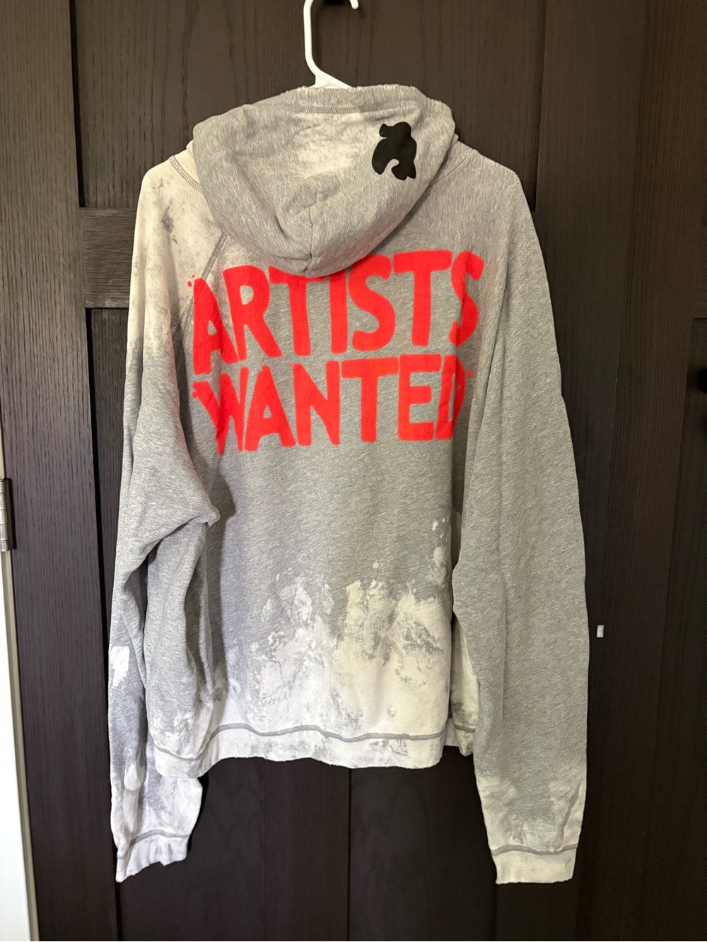 Freecity artist wanted paint 100% dip big hoodie -grey out dip